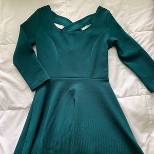 Emerald green dress